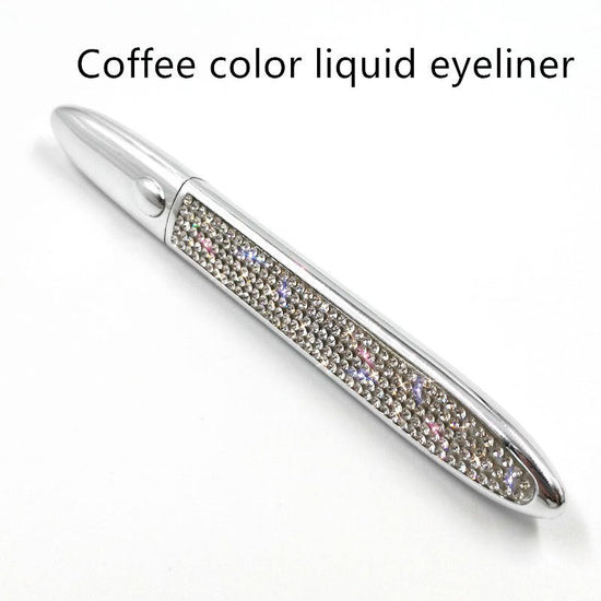 False Eyelashes Self-adhesive Eyeliner Multicolor $17.50 Dana Fashion Color: Silver Eyeliner color: Coffee makeup Product information: Color classification: Black liquid eyeliner, coffee color liquid eyeliner, transparent liquid eyeliner After applying th