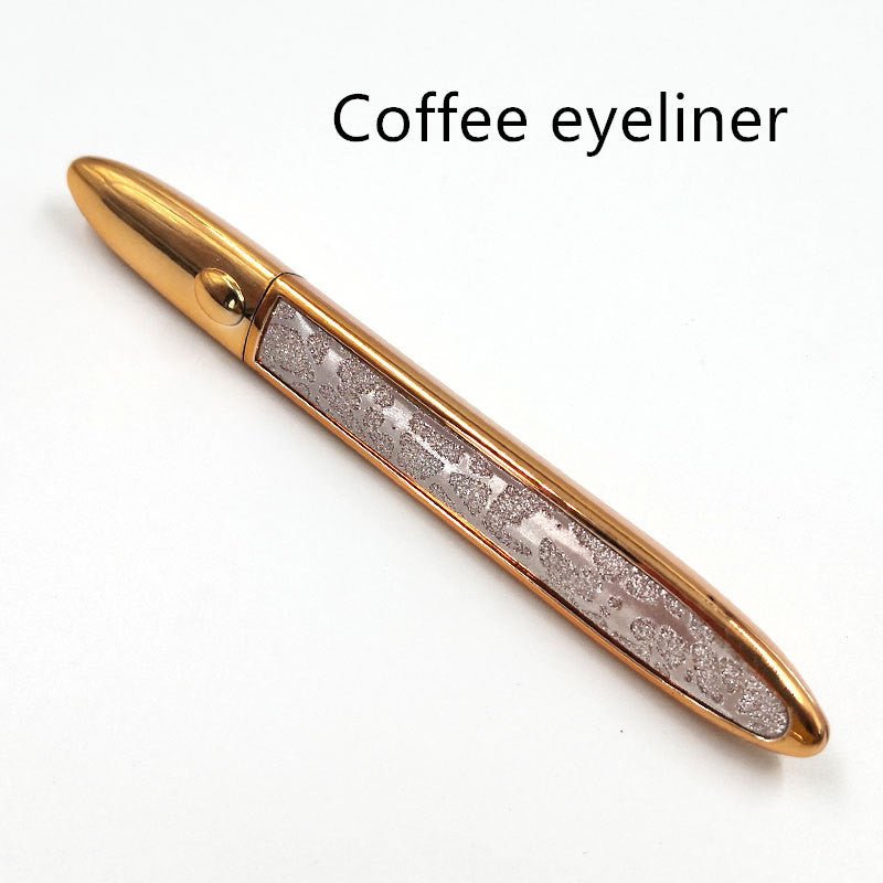 False Eyelashes Self-adhesive Eyeliner Multicolor $17.50 Dana Fashion Color: Pink Eyeliner color: Coffee makeup Product information: Color classification: Black liquid eyeliner, coffee color liquid eyeliner, transparent liquid eyeliner After applying the
