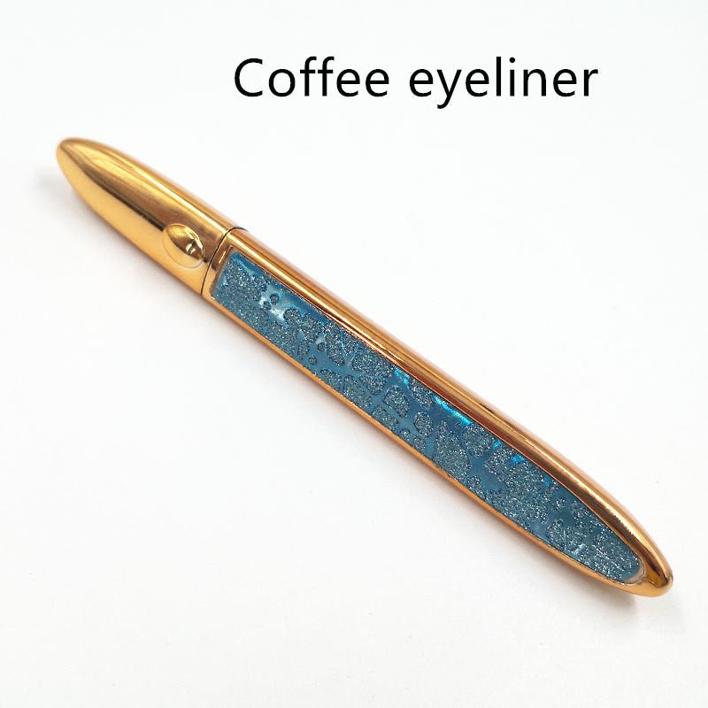 False Eyelashes Self-adhesive Eyeliner Multicolor $17.50 Dana Fashion Color: Blue leather Eyeliner color: Coffee makeup Product information: Color classification: Black liquid eyeliner, coffee color liquid eyeliner, transparent liquid eyeliner After apply