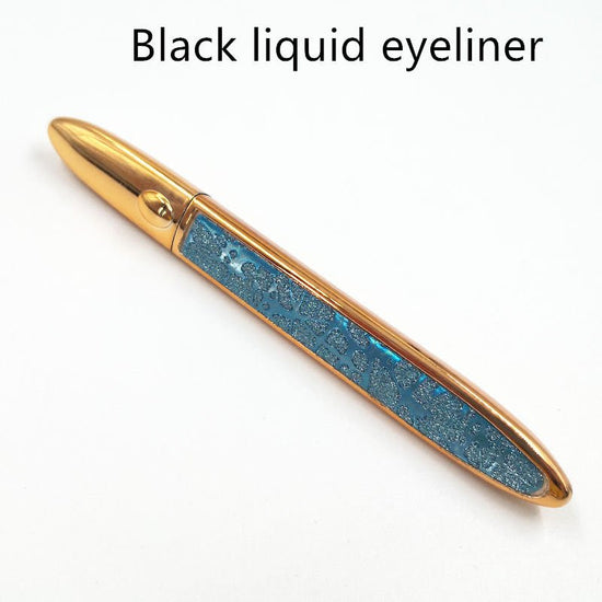False Eyelashes Self-adhesive Eyeliner Multicolor $17.50 Dana Fashion Color: Blue leather Eyeliner color: Black makeup Product information: Color classification: Black liquid eyeliner, coffee color liquid eyeliner, transparent liquid eyeliner After applyi