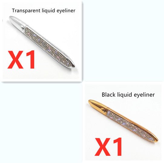 False Eyelashes Self-adhesive Eyeliner Multicolor $17.50 Dana Fashion Color: Mix packing Eyeliner color: Set2 makeup Product information: Color classification: Black liquid eyeliner, coffee color liquid eyeliner, transparent liquid eyeliner After applying