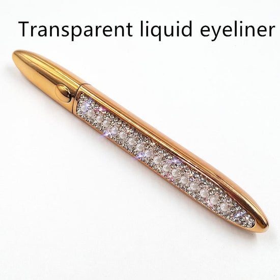 False Eyelashes Self-adhesive Eyeliner Multicolor $17.50 Dana Fashion Color: Pearl Eyeliner color: Transparent makeup Product information: Color classification: Black liquid eyeliner, coffee color liquid eyeliner, transparent liquid eyeliner After applyin