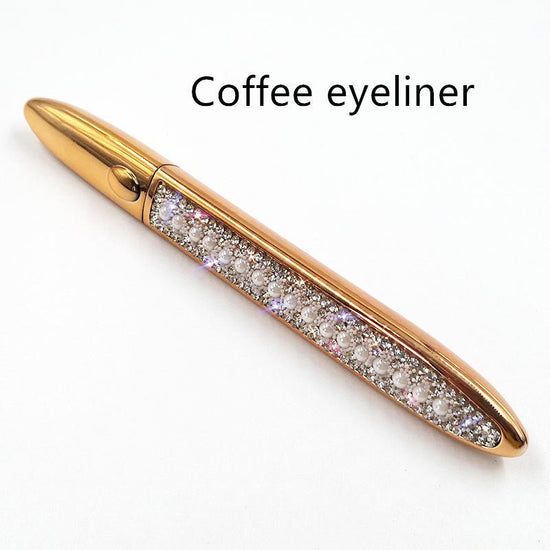 False Eyelashes Self-adhesive Eyeliner Multicolor $17.50 Dana Fashion Color: Pearl Eyeliner color: Coffee makeup Product information: Color classification: Black liquid eyeliner, coffee color liquid eyeliner, transparent liquid eyeliner After applying the