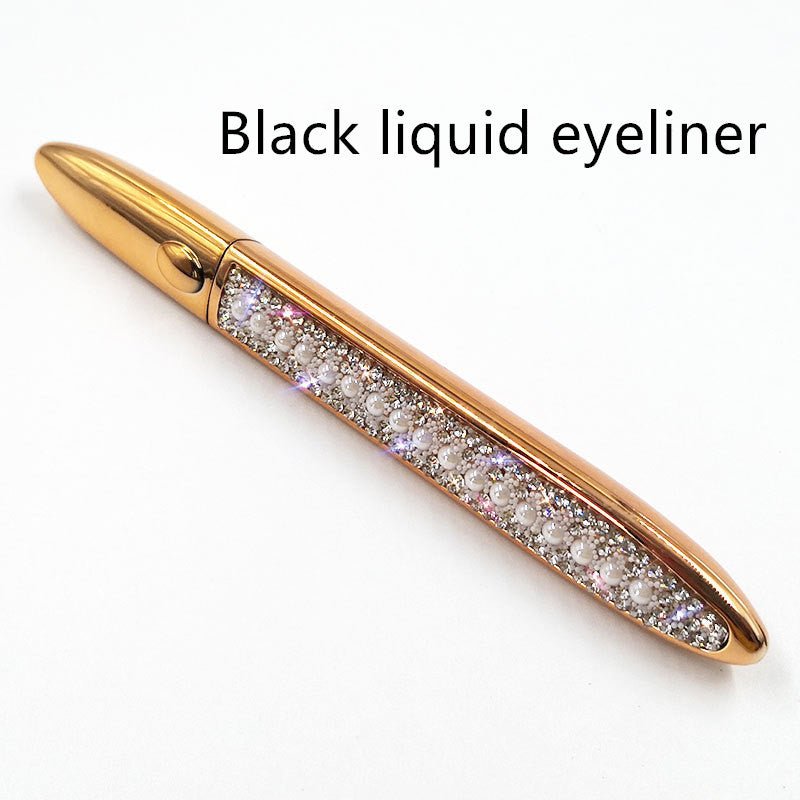 False Eyelashes Self-adhesive Eyeliner Multicolor $17.50 Dana Fashion Color: Pearl Eyeliner color: Black makeup Product information: Color classification: Black liquid eyeliner, coffee color liquid eyeliner, transparent liquid eyeliner After applying the