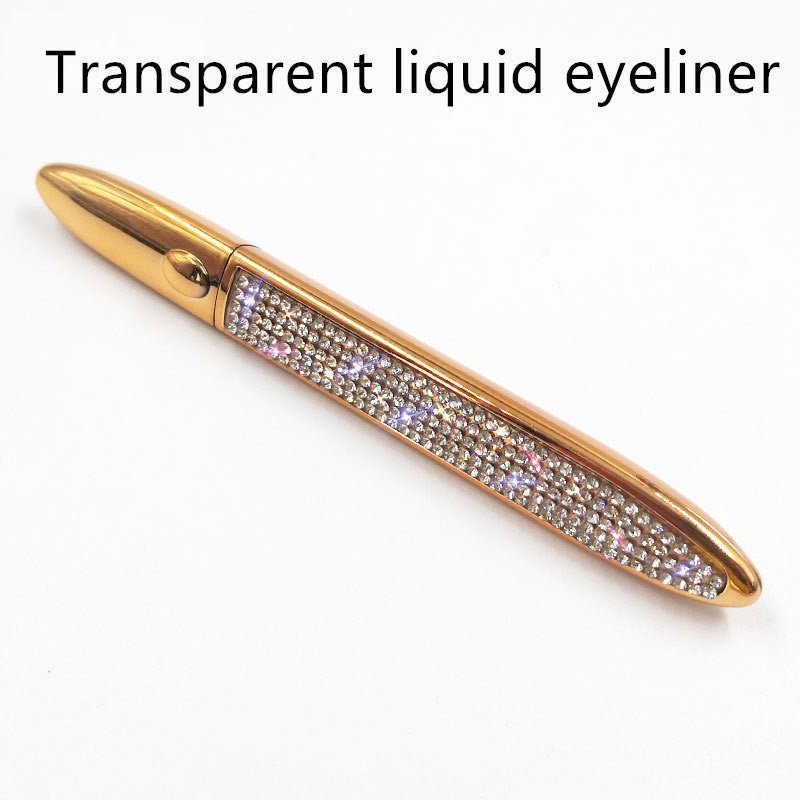 False Eyelashes Self-adhesive Eyeliner Multicolor $17.50 Dana Fashion Color: Full Diamond Eyeliner color: Transparent makeup Product information: Color classification: Black liquid eyeliner, coffee color liquid eyeliner, transparent liquid eyeliner After