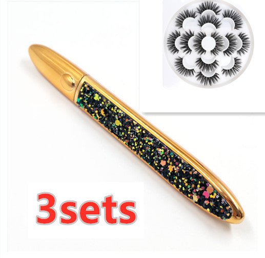False Eyelashes Self-adhesive Eyeliner Multicolor $17.50 Dana Fashion Color: Black 3sets Eyeliner color: Black makeup Product information: Color classification: Black liquid eyeliner, coffee color liquid eyeliner, transparent liquid eyeliner After applyin
