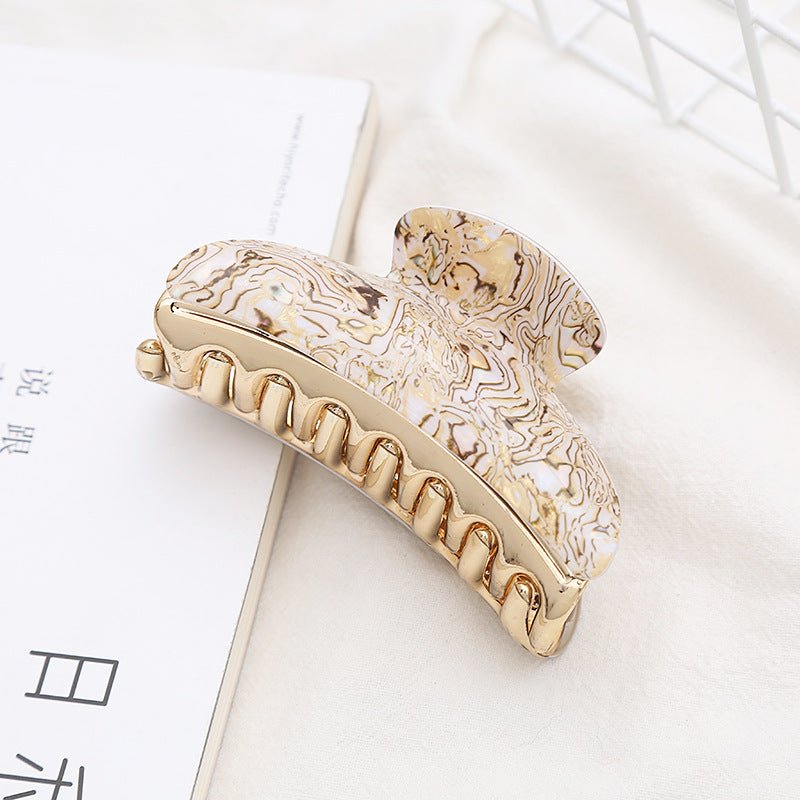 Fashion Acrylic Women's Tie Up The Hair Stripe Hair Claw $9.00 Dana Fashion Color: 9CM Beige Women's Accessories Product information: Treatment Process: oil injection Color: 9CM-beige, 9CM-skin color, 9CM-Rose Red, 9CM-Green, 9CM-gray, 9CM-purple Applicab