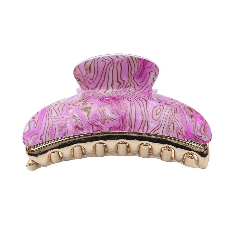 Fashion Acrylic Women's Tie Up The Hair Stripe Hair Claw $9.00 Dana Fashion Color: 9CM Beige Women's Accessories Product information: Treatment Process: oil injection Color: 9CM-beige, 9CM-skin color, 9CM-Rose Red, 9CM-Green, 9CM-gray, 9CM-purple Applicab