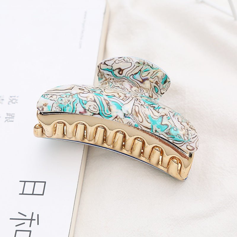 Fashion Acrylic Women's Tie Up The Hair Stripe Hair Claw $9.00 Dana Fashion Color: 9cm Green Women's Accessories Product information: Treatment Process: oil injection Color: 9CM-beige, 9CM-skin color, 9CM-Rose Red, 9CM-Green, 9CM-gray, 9CM-purple Applicab