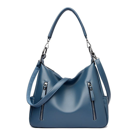 Fashion All-match Messenger Bag Temperament Wild $59.90 Dana Fashion Color: Blue Women's Bags Product information: Lining texture: Polyester Applicable scenarios: Daily matching Color: black, wine red, blue, yellow, khaki, Gray Outer bag type: Sandwich po