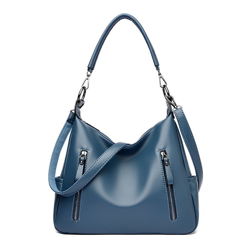 Fashion All-match Messenger Bag Temperament Wild $59.90 Dana Fashion Color: Blue Women's Bags Product information: Lining texture: Polyester Applicable scenarios: Daily matching Color: black, wine red, blue, yellow, khaki, Gray Outer bag type: Sandwich po