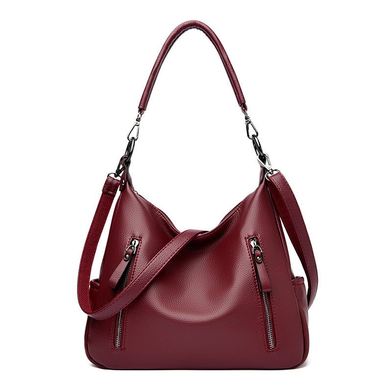 Fashion All-match Messenger Bag Temperament Wild $59.90 Dana Fashion Color: Wine Red Women's Bags Product information: Lining texture: Polyester Applicable scenarios: Daily matching Color: black, wine red, blue, yellow, khaki, Gray Outer bag type: Sandwic