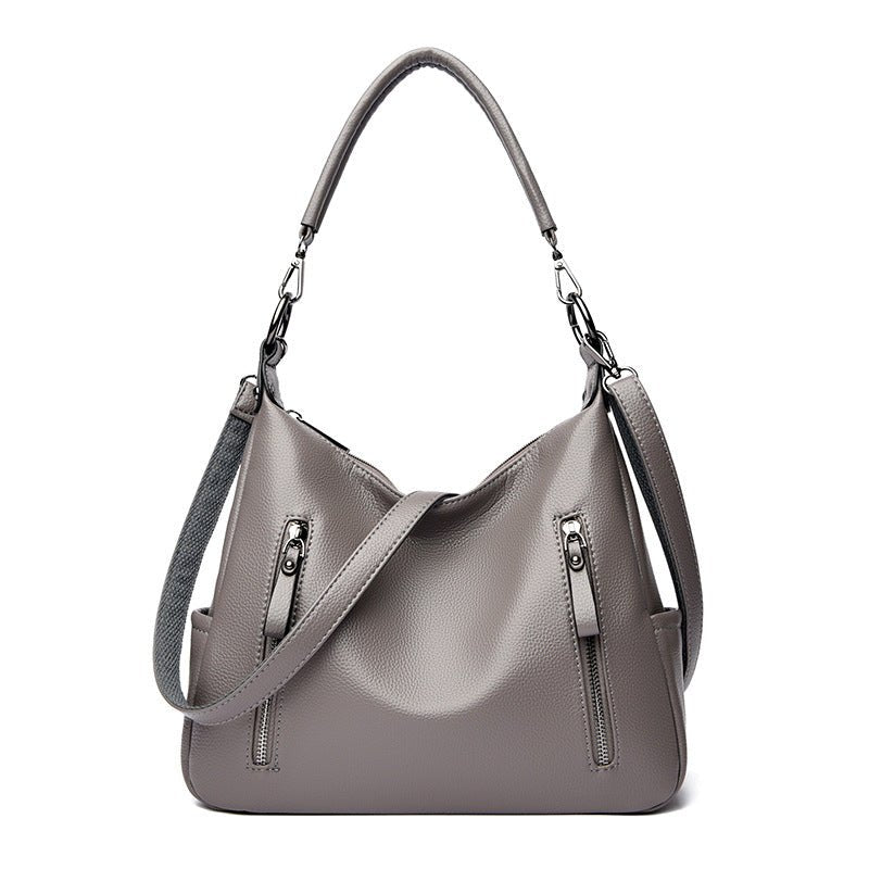 Fashion All-match Messenger Bag Temperament Wild $59.90 Dana Fashion Color: Gray Women's Bags Product information: Lining texture: Polyester Applicable scenarios: Daily matching Color: black, wine red, blue, yellow, khaki, Gray Outer bag type: Sandwich po