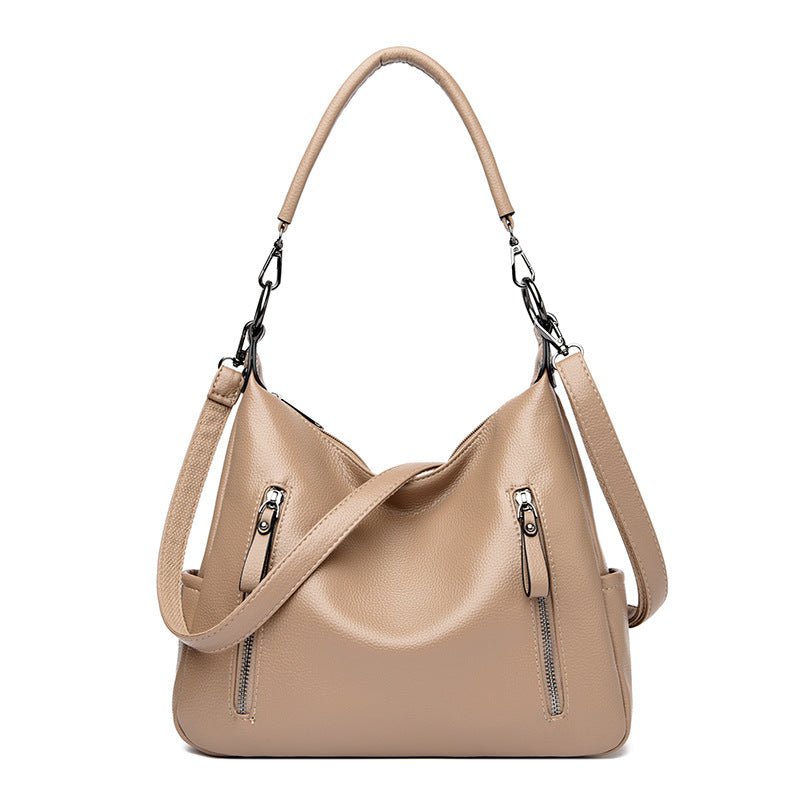 Fashion All-match Messenger Bag Temperament Wild $59.90 Dana Fashion Color: Khaki Women's Bags Product information: Lining texture: Polyester Applicable scenarios: Daily matching Color: black, wine red, blue, yellow, khaki, Gray Outer bag type: Sandwich p