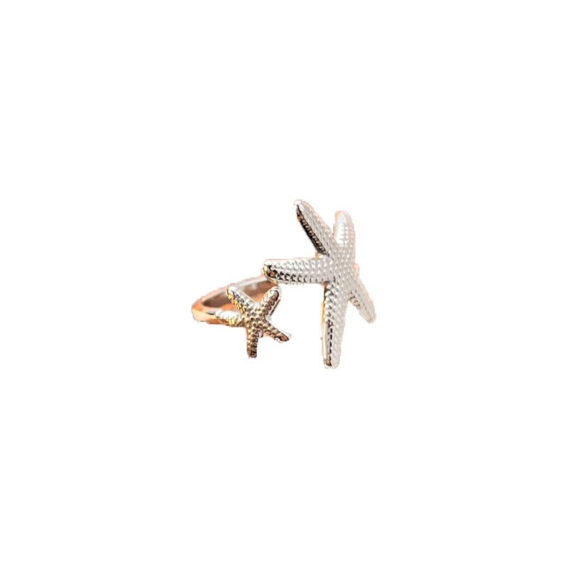 Fashion Beach Vintage Starfish Stainless Steel Men's High Sense Ring $15.70 Dana Fashion Color: JZYS461G Women's Accessories Product information: Type: open mouth Treatment Process: Electroplating Color: JZ-YS461-S,JZ-YS461-G Applicable people: Unisex Sty