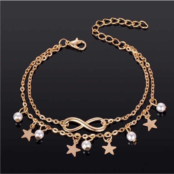 Fashion Bohemian Tassel Pearl Anklet $12.00 Dana Fashion Color: Gold Women's Accessories Product information: Treatment Process: Electroplating Type: Anklet Color: gold, silver Style: Women's Material: Alloy Shape: Geometry Style: European and American We