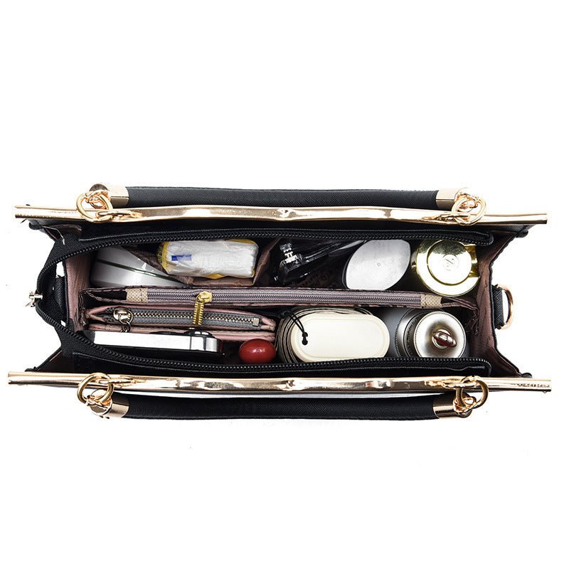 Fashion Bowknot Handbag Large Capacity Shoulder Messenger Bag $43.78 Dana Fashion Color: Black Women's Bags Product information: Color: bright red, black, royal blue, rose red, white, pink, wine red Hardness: medium Material: PU Suitcase shape: Horizontal