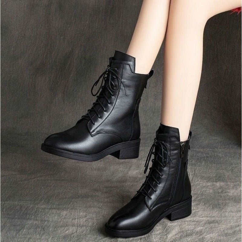 Fashion British Personalized Boots For Women $39.50 Dana Fashion Color: Black Size: 35 Women's shoes Product information: Pattern: solid color Color: Black single liner, black plus Velvet Size: 35,36,37,38,39,40,41,42,43,44,45,46 Toe holder shape: round h