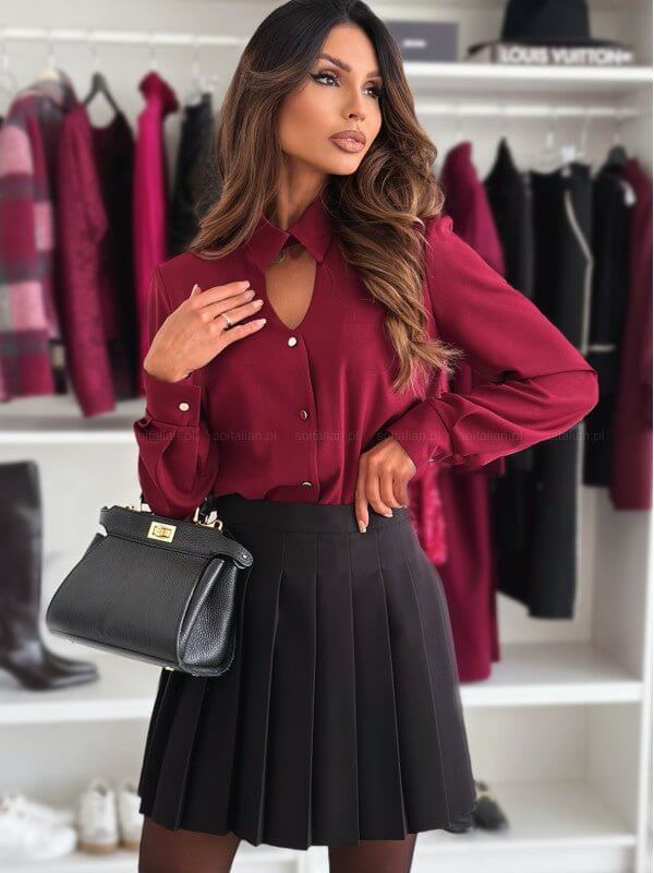 Fashion Button Long Sleeve Shirt For Women $44.90 Dana Fashion Color: Red Size: L Women's clothing Product information: Color: white, red, black Sleeve type: regular sleeve Main fabric composition: Polyester Size: S,M,L,XL,XXL Sleeve length: long sleeve N