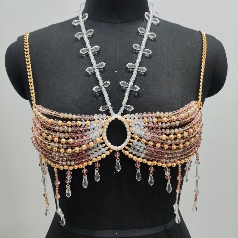 Fashion Colorful Beaded Chest Wrap Body Chains Women $99.65 Dana Fashion Color: Picture Color Women's Accessories Product information: Color: Picture color Packing list: Body Chains*1 Product Image: