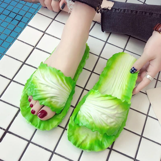 Fashion Creative Cabbage Slippers For Women $39.50 Dana Fashion Color: Light Green Size: 36to37 Women's shoes Product information: Pattern: solid color Color: light green, yellow, pink Size: 36-37,38-39,40-41 Popular elements: Tassel Shoe Upper material: