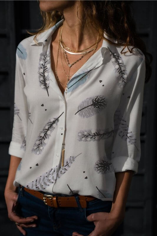 Fashion Digital Printing Long-sleeved Shirt Love $36.50 Dana Fashion Color: NZ240111 Size: 3XL Women's clothing Product information: Pattern: urban style Version: Loose Style type: temperament commute Popular elements: 3D/stereo pattern Style: Cardigan Fa