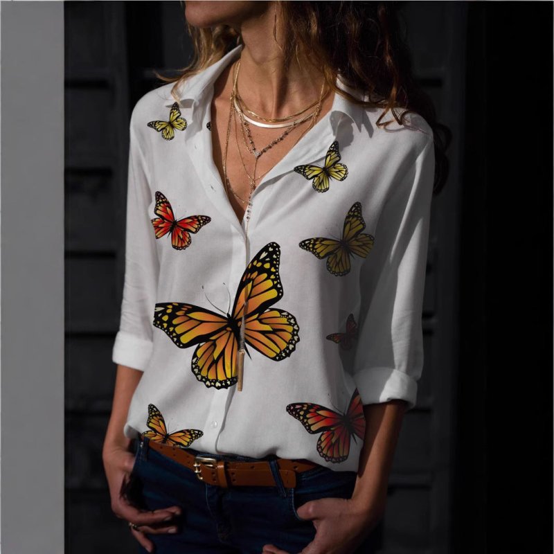 Fashion Digital Printing Long - sleeved Shirt LoveDana FashionDana FashionFashion Digital Printing Long - sleeved Shirt Love