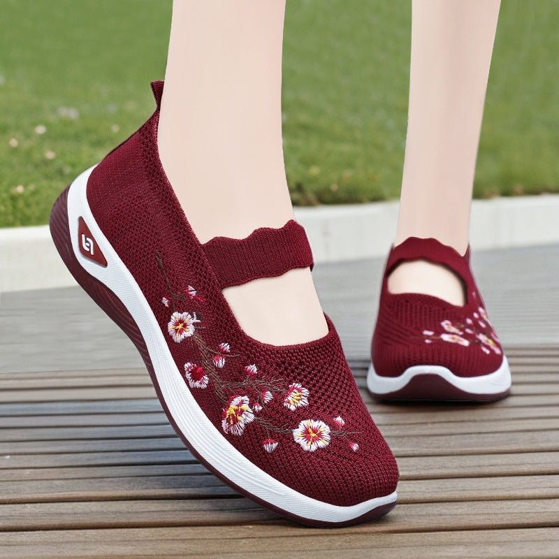 Fashion Embroidery Women's Breathable Casual Shoes $23.40 Dana Fashion Color: Black Size: 36 Women's shoes Product information: Color: G-SK6 Black, G-SK6 purplish red, G-SK6 purple Heel shape: flat heel Size: 36, 37, 38, 39, 40, 41, 42 Style: Casual Toe h
