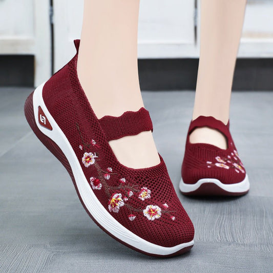 Fashion Embroidery Women's Breathable Casual Shoes $23.40 Dana Fashion Color: Black Size: 36 Women's shoes Product information: Color: G-SK6 Black, G-SK6 purplish red, G-SK6 purple Heel shape: flat heel Size: 36, 37, 38, 39, 40, 41, 42 Style: Casual Toe h