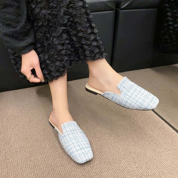 Fashion Flat French Shoes For Women $34.90 Dana Fashion Color: Beige Size: 35 Women's shoes Product information: Applicable age: Adult Color: blue, cream-white Material: cloth Style: Casual Size: 35.36, 37.38, 39.40, 41.42 Packing list: Women's shoes *1 p