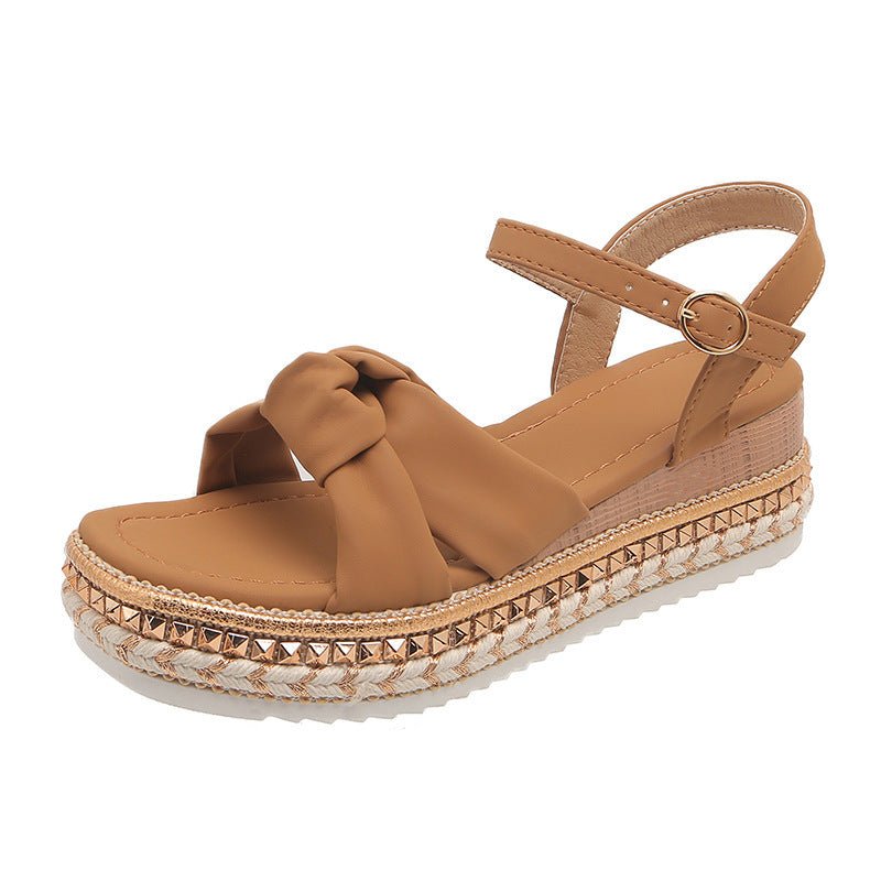 Fashion Flat Hemp Rope Open Toe Sandals With Buckle Cross Bow $51.95 Dana Fashion Color: Beige Size: 36 Women's shoes Product information: Lining material: Microfiber Toe holder shape: round head Color: black, beige, brown Shoe Upper material: PU Size: 36