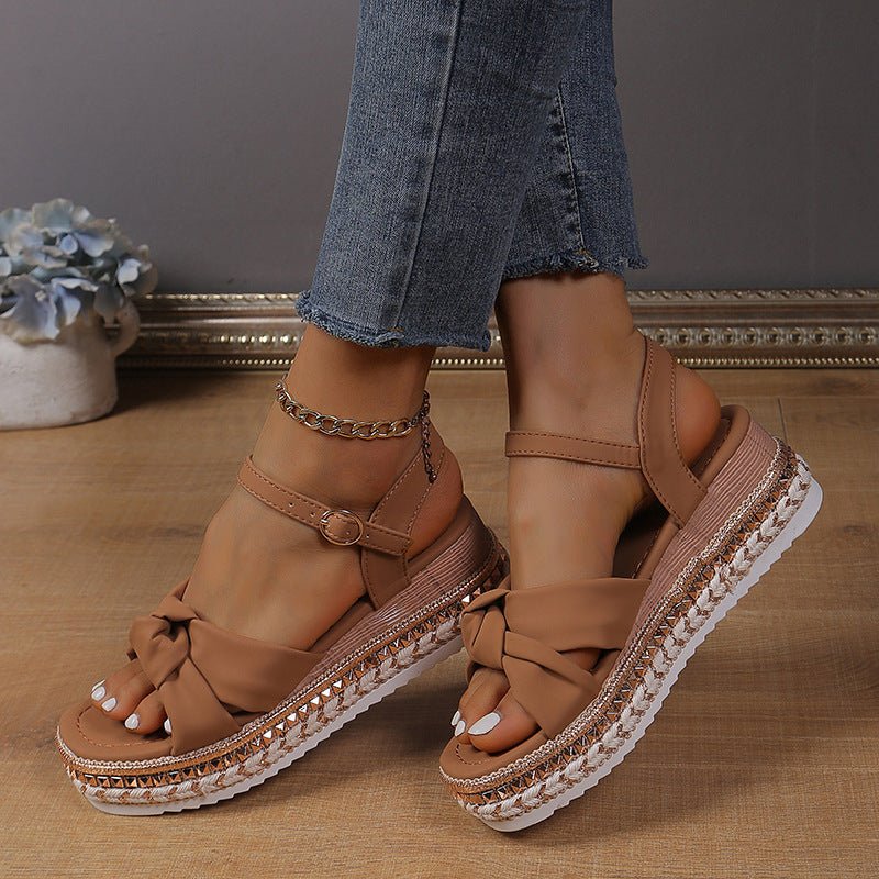 Fashion Flat Hemp Rope Open Toe Sandals With Buckle Cross Bow $51.95 Dana Fashion Color: Beige Size: 36 Women's shoes Product information: Lining material: Microfiber Toe holder shape: round head Color: black, beige, brown Shoe Upper material: PU Size: 36