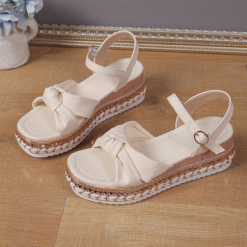 Fashion Flat Hemp Rope Open Toe Sandals With Buckle Cross Bow $51.95 Dana Fashion Color: Beige Size: 36 Women's shoes Product information: Lining material: Microfiber Toe holder shape: round head Color: black, beige, brown Shoe Upper material: PU Size: 36