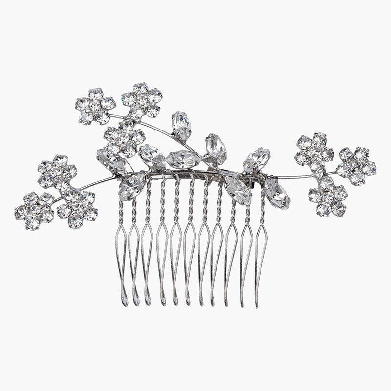 Fashion Flower Hair Comb Female Elegant Simple $20.03 Dana Fashion Color: Silver Women's Accessories Product information: Treatment Process: Electroplating Color: gold, silver Material: Rhinestone Shape: Flower Packing list: Hair comb X1pcs Product Image: