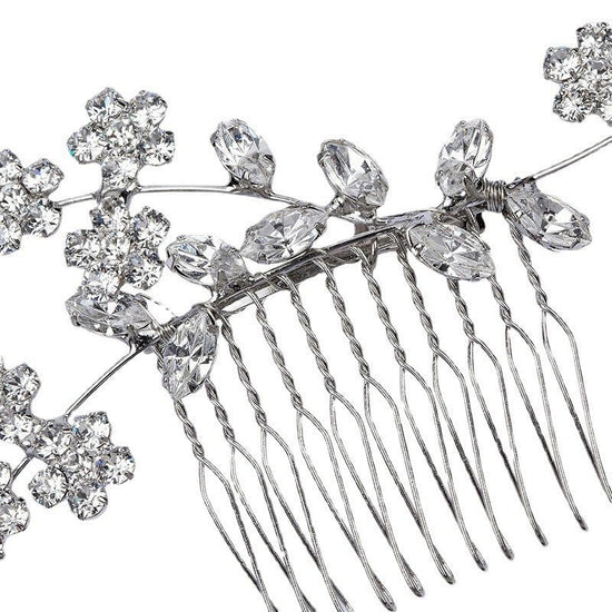 Fashion Flower Hair Comb Female Elegant Simple $20.03 Dana Fashion Color: Gold Women's Accessories Product information: Treatment Process: Electroplating Color: gold, silver Material: Rhinestone Shape: Flower Packing list: Hair comb X1pcs Product Image: