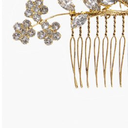 Fashion Flower Hair Comb Female Elegant Simple $20.03 Dana Fashion Color: Gold Women's Accessories Product information: Treatment Process: Electroplating Color: gold, silver Material: Rhinestone Shape: Flower Packing list: Hair comb X1pcs Product Image: