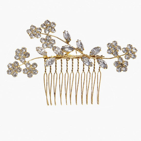 Fashion Flower Hair Comb Female Elegant Simple $20.03 Dana Fashion Color: Gold Women's Accessories Product information: Treatment Process: Electroplating Color: gold, silver Material: Rhinestone Shape: Flower Packing list: Hair comb X1pcs Product Image: