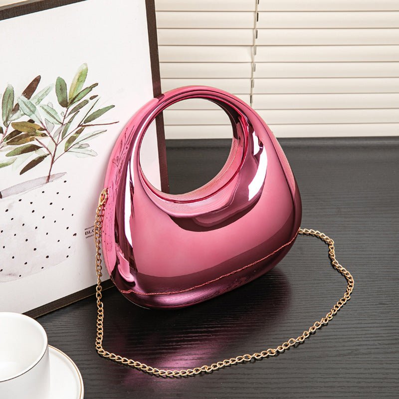 Fashion High-grade Versatile Chain Shoulder Crossbody Handbag $31.99 Dana Fashion Color: Pink Size: 22.5X7X20.5CM Women's Bags Product information: Applicable scenarios: Daily matching Color: gold, silver, red, blue, green, pink, black, colorful pink Blue