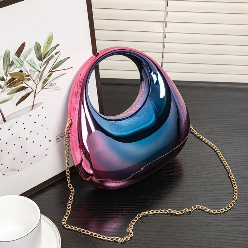 Fashion High-grade Versatile Chain Shoulder Crossbody Handbag $31.99 Dana Fashion Color: Colorful Pink Blue Size: 22.5X7X20.5CM Women's Bags Product information: Applicable scenarios: Daily matching Color: gold, silver, red, blue, green, pink, black, colo