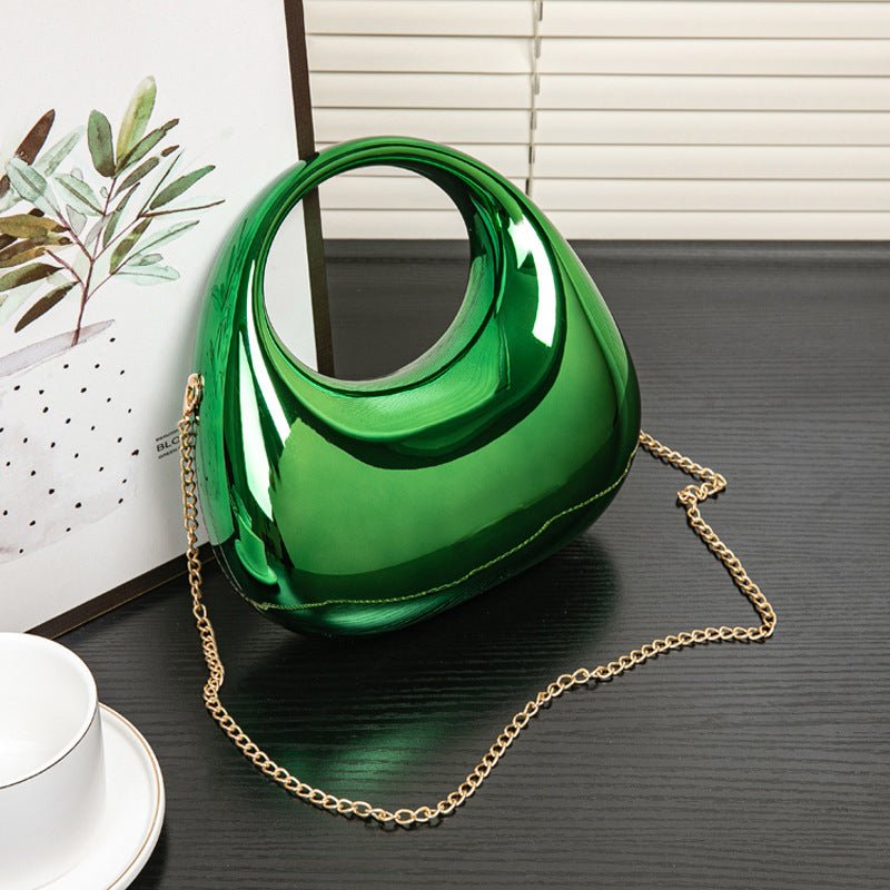 Fashion High-grade Versatile Chain Shoulder Crossbody Handbag $31.99 Dana Fashion Color: Green Size: 22.5X7X20.5CM Women's Bags Product information: Applicable scenarios: Daily matching Color: gold, silver, red, blue, green, pink, black, colorful pink Blu