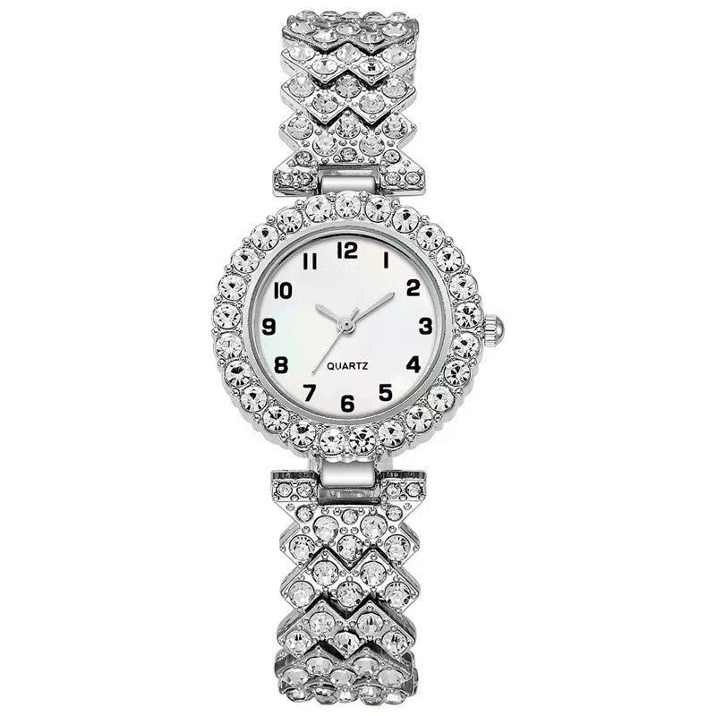 Fashion Jewelry 2pcs Luxury Fashion Women Watch Set Silver Strap Ladies Quartz Wristwatch Alloy Bracelet For Ladies Jewelry Set Clock Gift $11.59 Dana Fashion Color: Silver Women's Accessories Overview: Unique design, stylish and beautiful. Good material,