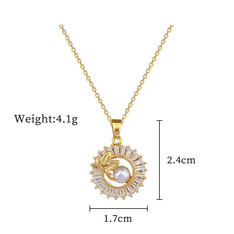 Fashion Jewelry Square Full Diamond Personalized Round Ring Leaves Necklace And Earrings Suite $19.28 Dana Fashion Color: D515 Necklace Women's Accessories Overview: Unique design, stylish and beautiful. Good material, High quality. Product information: T