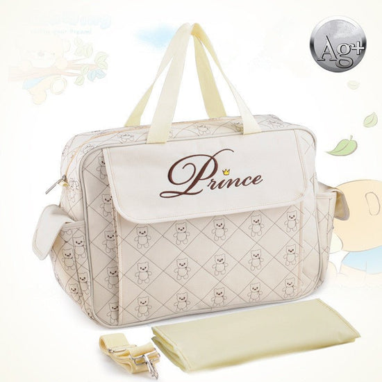 Fashion Large Capacity Baby Diaper Bags Mommy Baby $52.45 Dana Fashion Color: White Baby & Mother Specification size: 40 x16x30cm (length X width X height) Strap material: jacquard high-strength nylon strap Strap specification: width: 3.8CM Fabric high-gr
