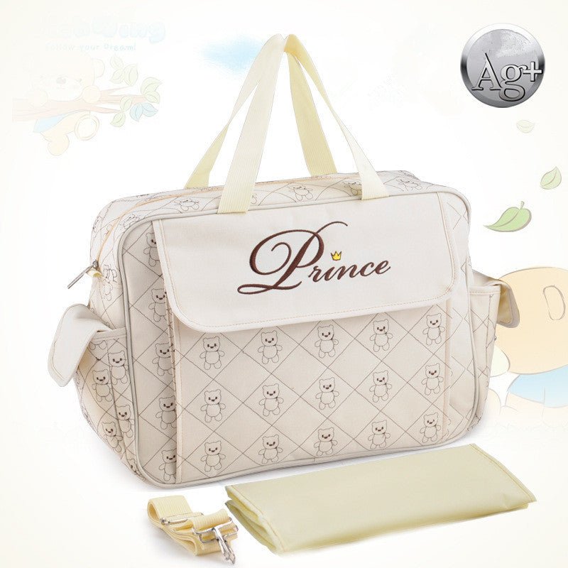 Fashion Large Capacity Baby Diaper Bags Mommy Baby $52.45 Dana Fashion Color: White Baby & Mother Specification size: 40 x16x30cm (length X width X height) Strap material: jacquard high-strength nylon strap Strap specification: width: 3.8CM Fabric high-gr