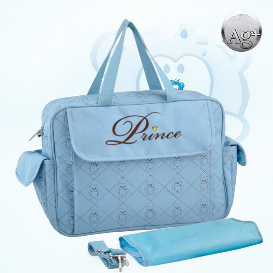 Fashion Large Capacity Baby Diaper Bags Mommy Baby $52.45 Dana Fashion Color: Blue Baby & Mother Specification size: 40 x16x30cm (length X width X height) Strap material: jacquard high-strength nylon strap Strap specification: width: 3.8CM Fabric high-gra