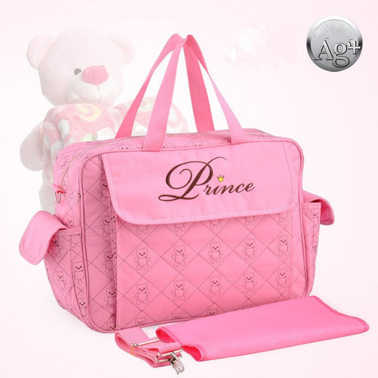 Fashion Large Capacity Baby Diaper Bags Mommy Baby $52.45 Dana Fashion Color: Light Pink Baby & Mother Specification size: 40 x16x30cm (length X width X height) Strap material: jacquard high-strength nylon strap Strap specification: width: 3.8CM Fabric hi