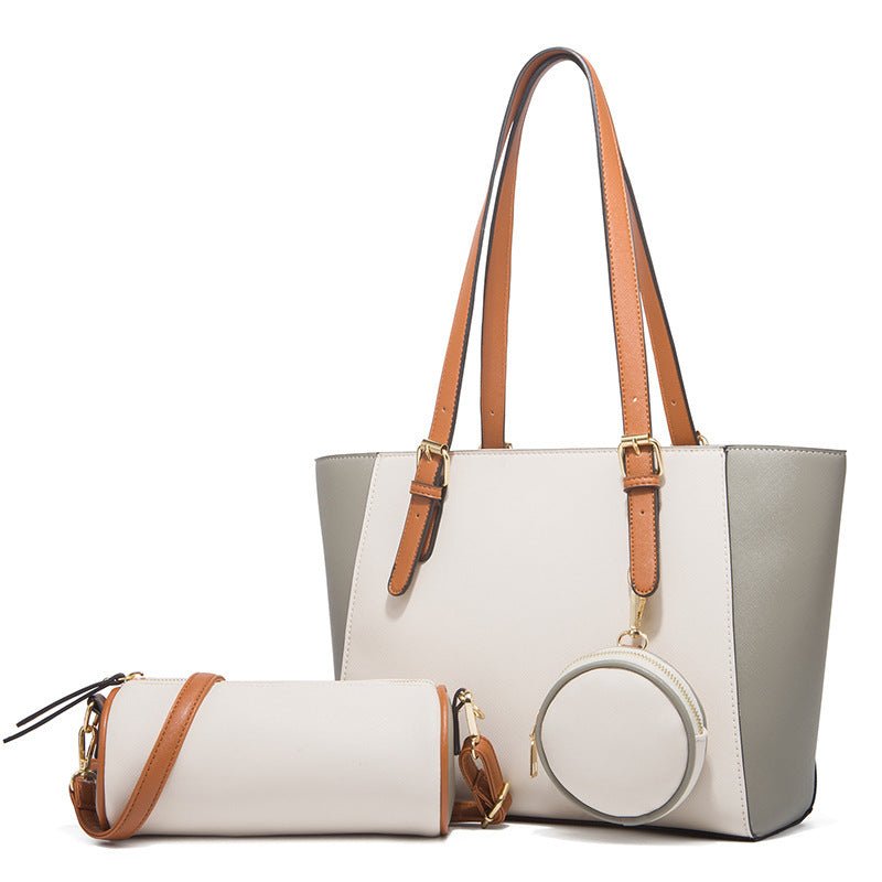 Fashion Large Capacity Three-in-one Saffiano Bag Portable Simplicity $65.23 Dana Fashion Color: White Baby & Mother Product information: Lining texture: Polyester Applicable scenarios: Daily matching Color: white, dark blue, black, khaki, Brown Outer bag