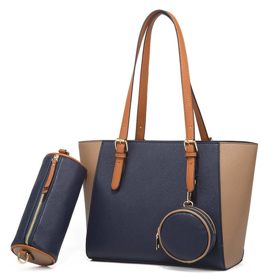 Fashion Large Capacity Three-in-one Saffiano Bag Portable Simplicity $65.23 Dana Fashion Color: Black Baby & Mother Product information: Lining texture: Polyester Applicable scenarios: Daily matching Color: white, dark blue, black, khaki, Brown Outer bag