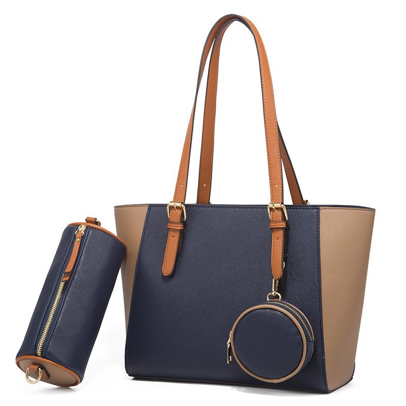 Fashion Large Capacity Three-in-one Saffiano Bag Portable Simplicity $65.23 Dana Fashion Color: Black Baby & Mother Product information: Lining texture: Polyester Applicable scenarios: Daily matching Color: white, dark blue, black, khaki, Brown Outer bag