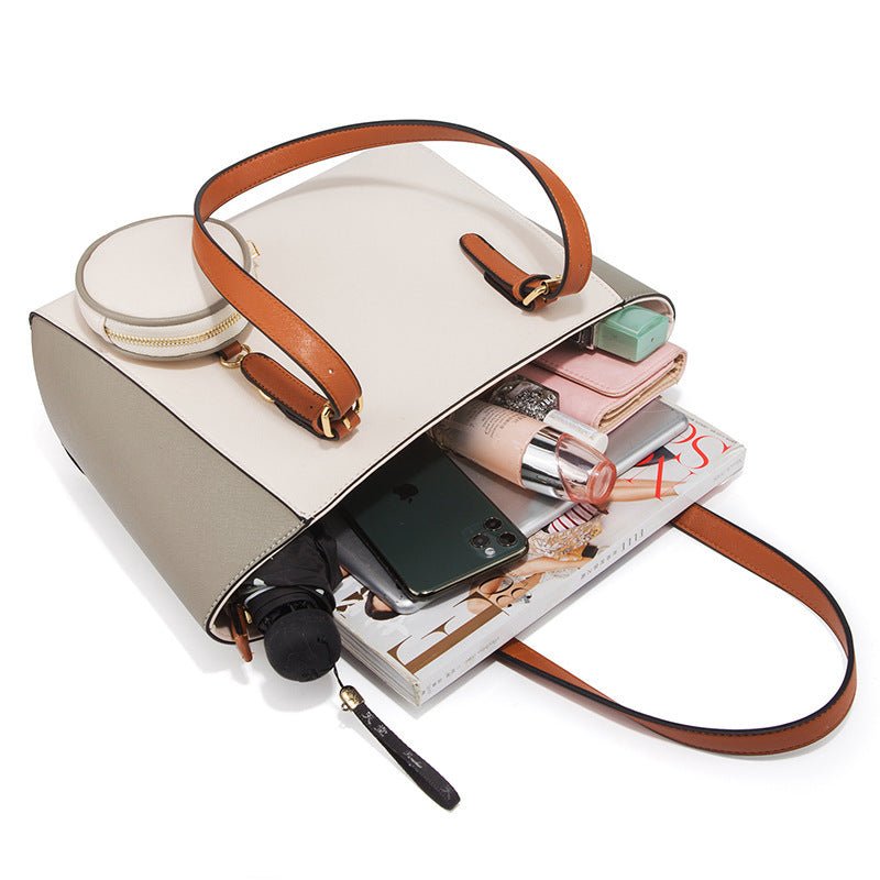 Fashion Large Capacity Three-in-one Saffiano Bag Portable Simplicity $65.23 Dana Fashion Color: Black Baby & Mother Product information: Lining texture: Polyester Applicable scenarios: Daily matching Color: white, dark blue, black, khaki, Brown Outer bag